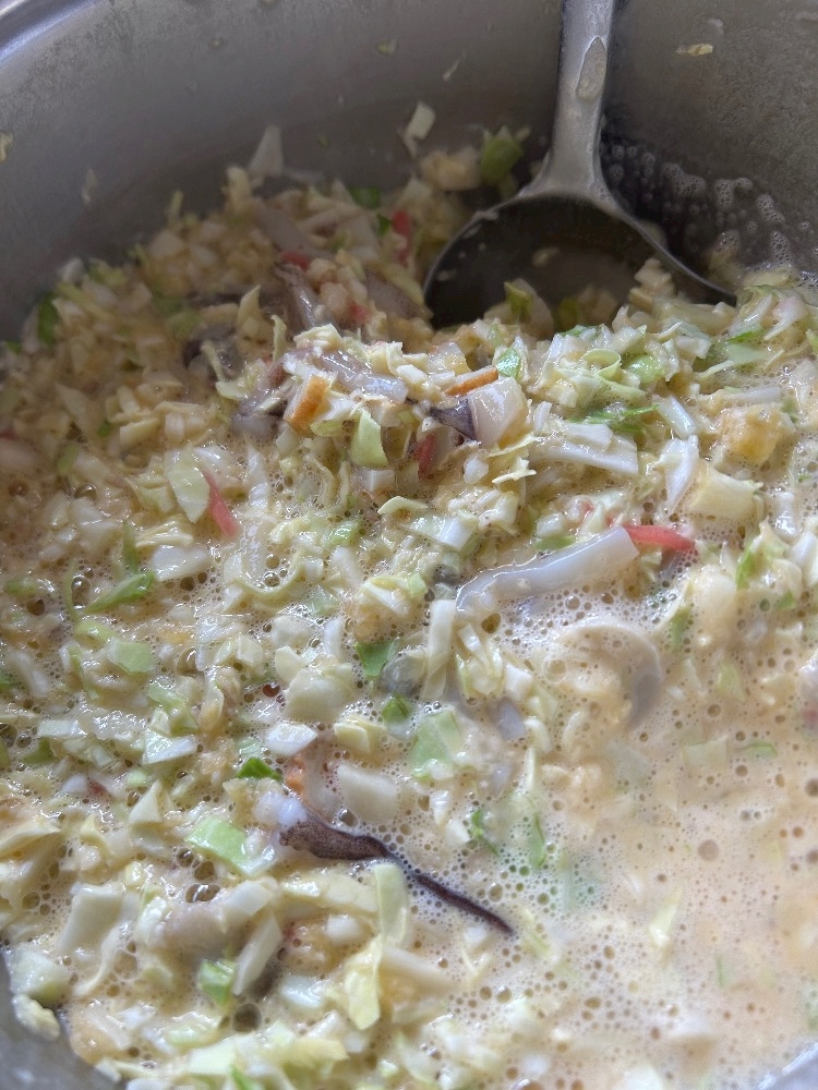 🏠でお好み焼き